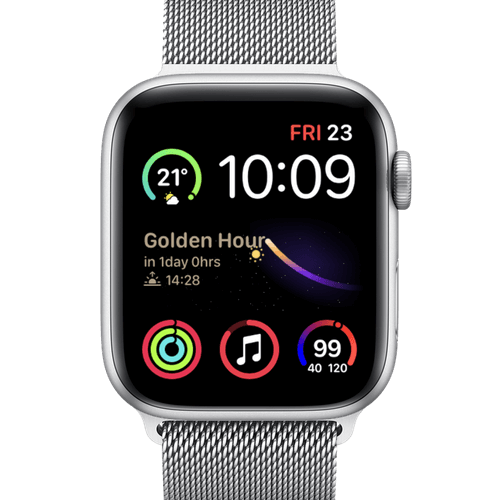 Simple idea for modular watch face - put battery level in top left corner :  r/AppleWatch